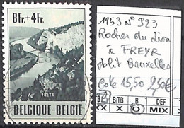 NB - [844761]TB//O/Used-c:16e-Belgique 1953 - N° 923, Rocher Du Lion à FREYR, Oblit BRUXELLES - Used Stamps