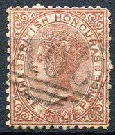 BRIT. HONDURAS 1872 Wmk CC Perf.12.5 - Sc.5 (Mi.5A, Yv.5) Used (VF) Perfect - Honduras Britannique (...-1970)