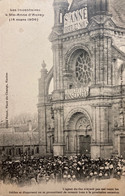 Ste Anne D’auray - Les Inventaires - 14 Mars 1906 - Foule Devant L’église , L’agent Du Fisc N’étant Pas Venu - Coiffe - Sainte Anne D'Auray