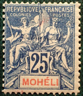 R2269/454 - 1906/1907 - COLONIES FR. - MOHELI - N°7 NEUF* - Unused Stamps