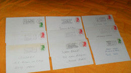 LOT 16 ENVELOPPES DES ANNEES 1980../ CACHETS + FLAMME DIVERSE..MOULINS, SAINT PARGOIRE, DAX, VERSAILLES,TOURCOING...+ TI - Other & Unclassified