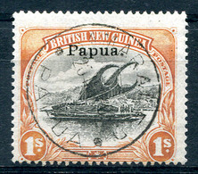 PAPUA (BNG) 1907 Wmk Rosettes Thick Paper - Sc.25 (Mi.23xX, Yv.23B, SG.44) Used (VF) - Papoea-Nieuw-Guinea