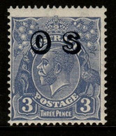 Australia SG O131  1933 King George V Heads 3d Ultramrine, Overprinted OS ,Mint Never Hinged - Officials