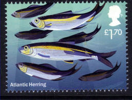 GB 2021 QE2 £1.70 Marine Food Chain Atlantic Herring Umm Ex M/S ( E1482 ) - Unused Stamps