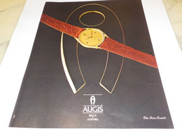 ANCIENNE PUBLICITE BIJOUX ET MONTRES AUGIS 1982 - Wecker