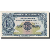 Billet, Grande-Bretagne, 5 Pounds, Undated (1958), KM:M23, SPL+ - British Armed Forces & Special Vouchers