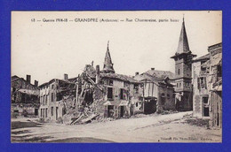 GRANDPRE Rue Chantereine En Ruine - TTB état -   G458 - Autres Communes