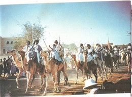 MAURITANIE 1958 ATAR DEFILE GUERRIERS REGUIBAT VISITE PRIVEE GENERAL DE GAULLE - Mauretanien