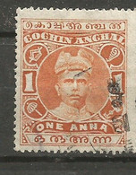 Cochin - 1911 Rama Varma I 9p Used   Sc 17 - Cochin
