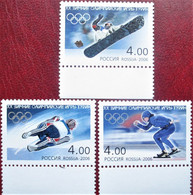 Russia  2006  Olympic Games Torino  3 V MNH - Hiver 2006: Torino