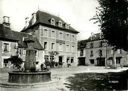 Sornac * La Place Du Village Et La Fontaine * Grand Hôtel P. DUCROS * Boucherie - Autres & Non Classés