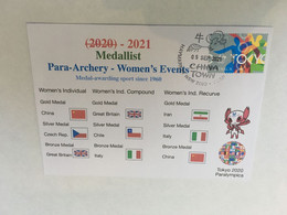 (1A4) 2020 Tokyo Paralympic - Medal Cover Postmarked Haymarket - Para Archery Women's Events - Summer 2020: Tokyo