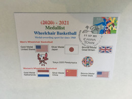 (1A4) 2020 Tokyo Paralympic - Medal Cover Postmarked Haymarket - Wheelchair Basketball (Men's & Women's) - Summer 2020: Tokyo