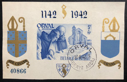 België, 1942, BL19, Mooi Gestempeld ORVAL, OBP 37.5€ - Blocks & Sheetlets 1924-1960