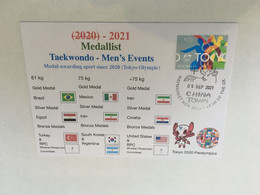(1A4) 2020 Tokyo Paralympic - Medal Cover Postmarked Haymarket - Taekwondo Men's Events - Summer 2020: Tokyo