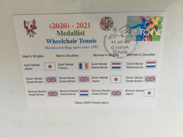 (1A4) 2020 Tokyo Paralympic - Medal Cover Postmarked Haymarket - Wheelchair Tennis Men's & Women's - Summer 2020: Tokyo