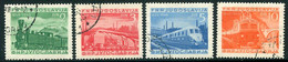 YUGOSLAVIA 1949 Railway Centenary Used. .  Michel 583-86 - Usati