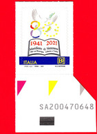 Nuovo - MNH - ITALIA - 2021 - 80 Anni Del Manifesto Di Ventotene (LT) – Europa - Logo - B Zona 1 - Alfanumerico - 2021-...:  Nuovi