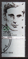 Israel Single Stamp From 1984 Celebrating Famous People In Fine Used With Tabs - Gebraucht (mit Tabs)