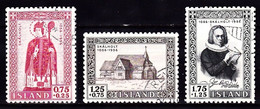IS060A– ISLANDE – ICELAND – 1956 – SKALHOLT REBUILDING FUND – SG # 332/4 USED - Used Stamps