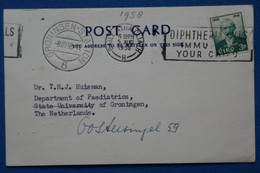 ¤17 EIRE  BELLE CARTE  1958 BAILE POUR  GRONINGEN NEDERLAND + ++ AFFRANCHISS. PLAISANT - Covers & Documents