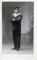 CARTE - PHOTO -  MILITARIA  -   Portrait D'un Marin -  Navire ARMORIQUE  - 5 Mars 1925 - Uniformen