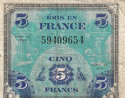 5 Francs - Série De 1944 - 1944 Bandiera/Francia