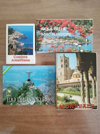 Lotto 4 Libri Cartoline Costiera Amalfitana-Isola Bella-Monreale-Rio De Janeiro - Art, Design, Décoration