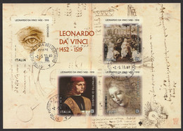 ITALIA 2019 Foglietto 500° Anniversario Morte Di Leonardo Da Vinci Usato - 2011-20: Gebraucht