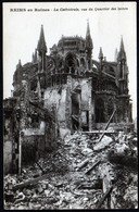 Reims 51 Marne Guerre 1914 1918 Cathédrale Vue Du Quartier Des Laines écrite En Allemand Pour Mulhouse Semeuse 40 C TB - Guerre 1914-18