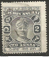 Cochin - 1918 Rama Varma II 2a Used   Sc 31 - Cochin