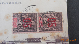 Carte Postale De 1914  à Destination De France Avec Timbre D'Anjouan Et Cachet De Madagascar - Covers & Documents