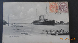 Carte Postale De 1907  à Destination De France Avec Cachet Et Timbres De Port Saïd - Brieven En Documenten