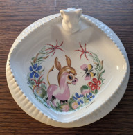 Assiette Chauffante Bébé En Porcelaine De Limoges - Décor Âne - Platos