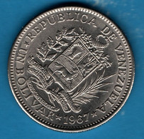 VENEZUELA 1 BOLIVAR 1967  	Y# 42 Simón Bolívar - Venezuela