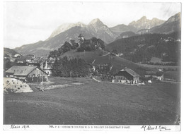 1908 CHEMIN DE FER MONTREUX OBERLAND EGLISE CHATEAU D OEX - PHOTO - Orte