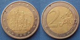 GERMANY - 2 Euro 2012 D "Bayer Neuschwanstein Castle" KM# 305 - Edelweiss Coins - Allemagne