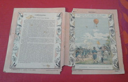 Couverture Cahier Collection Garnier Moyens Locomotion L'Aérostation N°7 Ballon Captif Militaire De Coutelle 1793 - Protège-cahiers