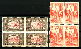 MAROC - 275 Et 276 - 2 Valeurs En Blocs De 4 - Neufs N** - Très Beaux - Unused Stamps