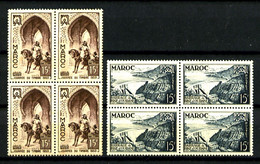 MAROC - 323 Et 324 - 2 Valeurs En Blocs De 4 - Neufs N** - Très Beaux - Unused Stamps