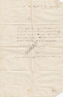 AMPSIN/Amay 1867 Kopie Van Brief Van Schepen Destexhe (N222) - Manuscripts