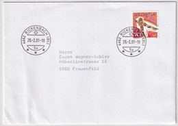 953 Auf Brief Mit Letzttagstempel Poststelle RICKENBACH (BL) - Covers & Documents