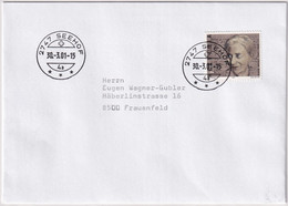 1015 Auf Brief Mit Letzttagstempel Poststelle SEEHOF (BE) - Brieven En Documenten