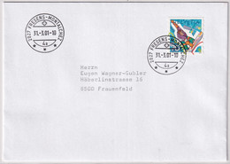 954 Auf Brief Mit Letzttagstempel Poststelle FRESENS-MONTALCHEZ (NE) - Covers & Documents