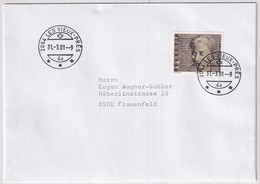 1015 Auf Brief Mit Letzttagstempel Poststelle LES VIEUX-PRÉS (NE) - Covers & Documents