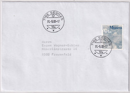1023 Auf Brief Mit Letzttagstempel Poststelle SEGNAS (GR) - Lettres & Documents