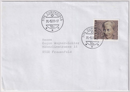 1015 Auf Brief Mit Letzttagstempel Poststelle CUMPADIALS (GR) - Covers & Documents