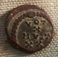 Roman Empire , AD 383 , Follis - Theodosius I VOT X MVLT XX; Alexandria. - Der Spätrömanischen Reich (363 / 476)