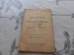 CA-122 , Carte Environs De Chamonix, Extraits De La Carte Du Massif Du Mont-Blanc, 1930 - Geographical Maps