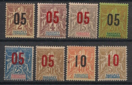 Dahomey - 1912 - N°Yv. 33 - 34 - 35 - 36 - 37 - 38 - 39 - 40 - 8 Valeurs - Neuf Luxe ** / MNH / Postfrisch - Ungebraucht